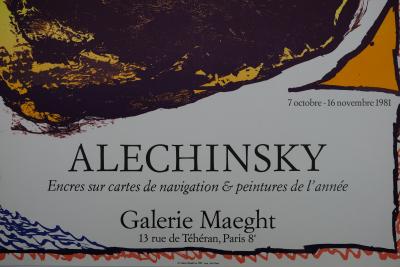 Pierre ALECHINSKY : Exposition 1981 - Lithographie originale 2