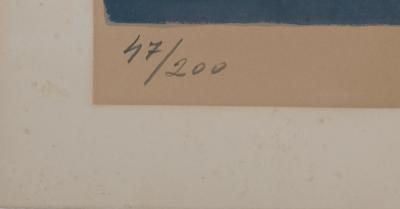 Ossip ZADKINE : Ange en feu - Lithographie originale signée 2