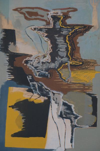Ossip ZADKINE : Ange en feu - Lithographie originale signée 2