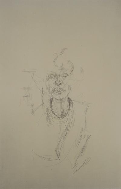Alberto GIACOMETTI : Portrait d'Annette - Lithographie 2