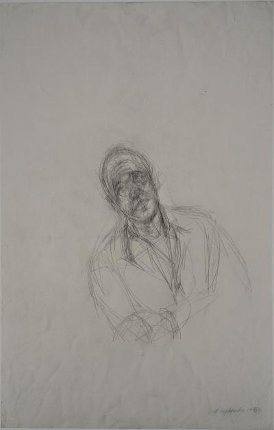 Alberto GIACOMETTI : Portrait de Jean Gênet - Lithographie 2