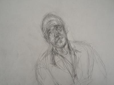Alberto GIACOMETTI : Portrait de Jean Gênet - Lithographie 2