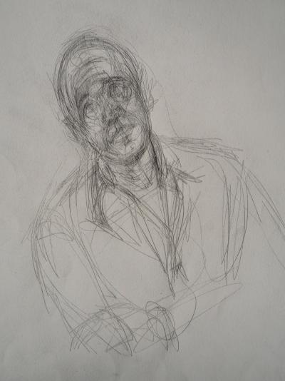 Alberto GIACOMETTI : Portrait de Jean Gênet - Lithographie 2