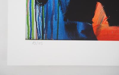 Paul KOSTABI : Homme à la moustache - Giclée originale signée 2