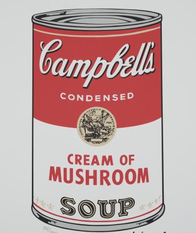 Andy WARHOL : Campbell’s Cream of Mushroom soup - Lithographie signée 2