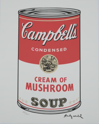 Andy WARHOL : Campbell’s Cream of Mushroom soup - Lithographie signée 2