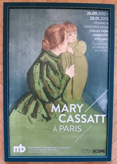 Mary Cassatt - Affiche originale d’exposition encadrée - Mary Cassatt à Paris - Collection Vollard - 2012 2