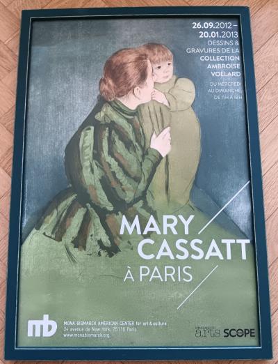 Mary Cassatt - Affiche originale d’exposition encadrée - Mary Cassatt à Paris - Collection Vollard - 2012 2