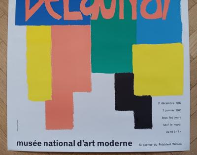 Sonia DELAUNAY - Affiche lithographique originale d’exposition - Musée d’Art Moderne - Paris - 1967 2