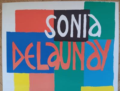 Sonia DELAUNAY - Affiche lithographique originale d’exposition - Musée d’Art Moderne - Paris - 1967 2