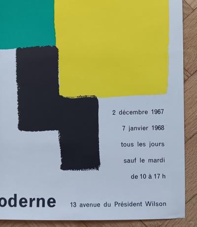 Sonia DELAUNAY - Affiche lithographique originale d’exposition - Musée d’Art Moderne - Paris - 1967 2