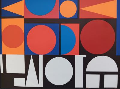 Auguste HERBIN - Affiche originale d’exposition - Hanovre - 1967 2