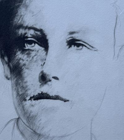 Ernest PIGNON-ERNEST - Portrait de Rimbaud - Estampe originale signée dans la planche 2