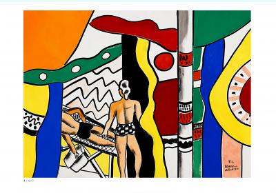 Fernand Léger (d’après), Deauville (La sieste), sérigraphie sur Arches 2