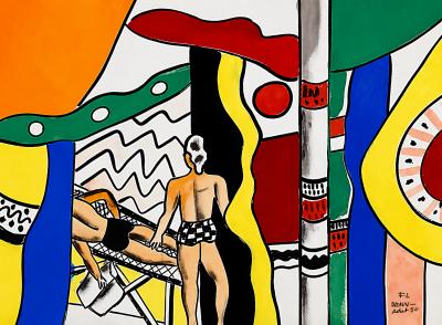 Fernand Léger (d’après), Deauville (La sieste), sérigraphie sur Arches 2