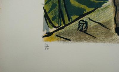 François DESNOYER : Les transporteurs d’Égine - Lithographie originale signée 2