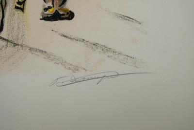 François DESNOYER : Les transporteurs d’Égine - Lithographie originale signée 2