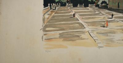 Yves BRAYER : Palais de l'Escorial - Lithographie originale signée 2