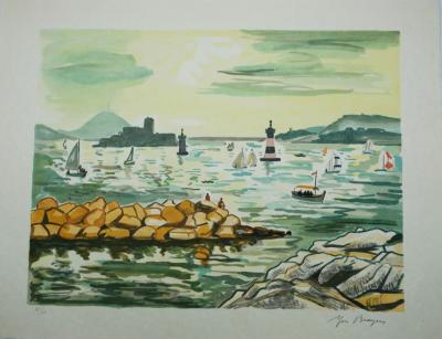 Yves BRAYER : Le château d’If - Lithographie originale signée 2