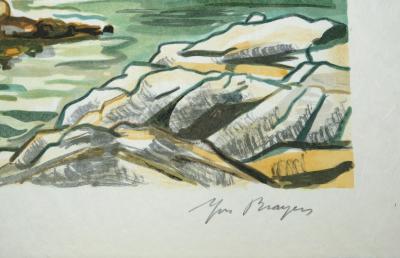 Yves BRAYER : Le château d’If - Lithographie originale signée 2