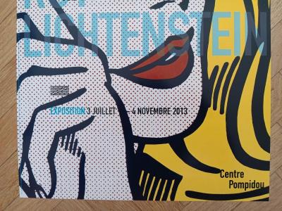 Roy LICHTENSTEIN - Affiche originale d’exposition - Centre Pompidou - Paris - 2013 2