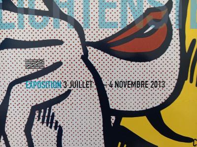 Roy LICHTENSTEIN - Affiche originale d’exposition - Centre Pompidou - Paris - 2013 2