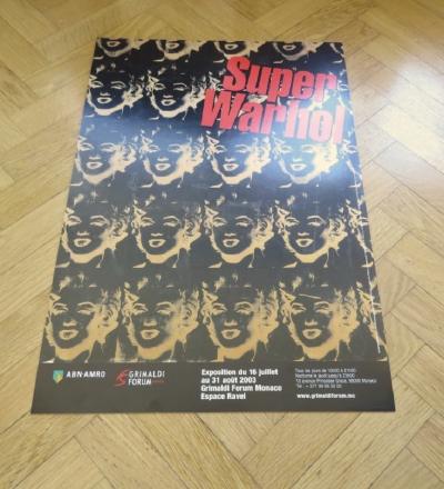Andy WARHOL - Affiche originale d’exposition - Super Warhol - Monaco - 2003 2