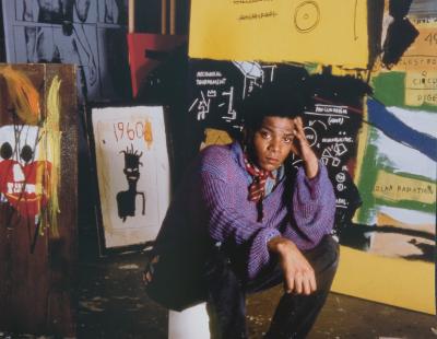 Jean Michel BASQUIAT : At Great Sones Street’s studio - Affiche originale en couleurs 2