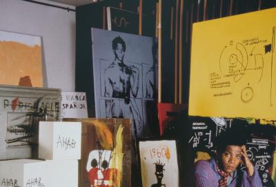 Jean Michel BASQUIAT : At Great Sones Street’s studio - Affiche originale en couleurs 2