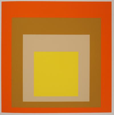 Josef ALBERS :  Homage to the square, Yes Sir - Sérigraphie en couleurs 2