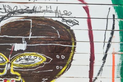 Jean Michel BASQUIAT : Flexible - Affiche originale en couleurs 2