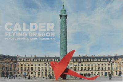 Alexander CALDER : Flying Dragon - Affiche originale en couleurs
