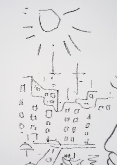 Jean COCTEAU : Venise, profil d’homme - Lithographie signée 2