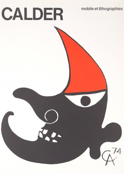 Alexander CALDER : Exposition Maeght 1974 - Lithographie originale signée 2