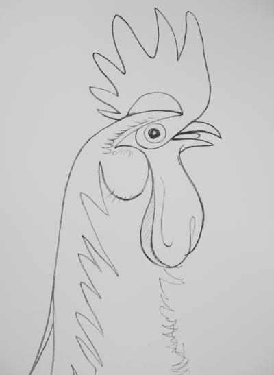 Jean COCTEAU : Fierté Le Coq - Lithographie signée 2