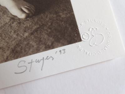 Jock  STURGES - Nikky, France 1993  Photography hand signed and numbered 2