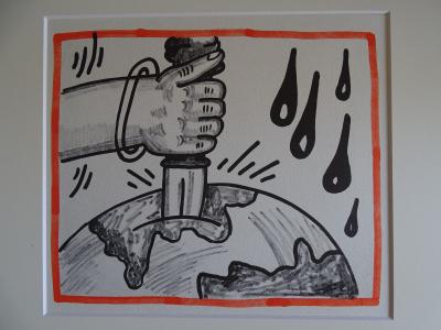 Keith Haring - La planète Terre, 1990 - Lithographie 2