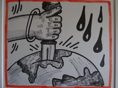 Keith Haring - La planète Terre, 1990 - Lithographie 2