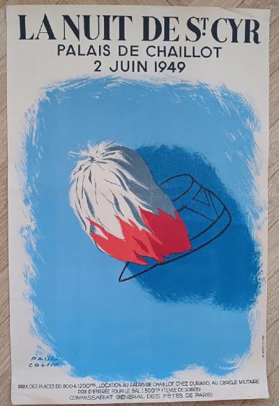 Paul Colin - Affiche originale - La Nuit de Saint Cyr - 1949 2