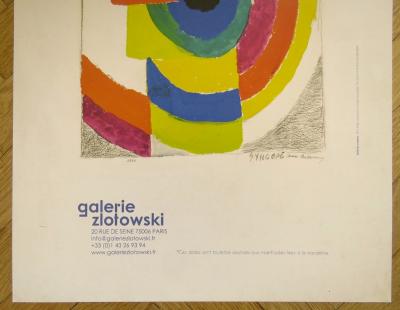 Sonia Delaunay - Affiche originale d’exposition - Galerie Zlotowski - Paris - 2021 2