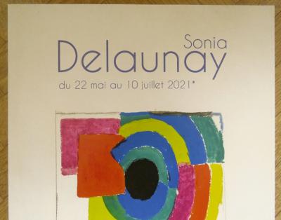 Sonia Delaunay - Affiche originale d’exposition - Galerie Zlotowski - Paris - 2021 2