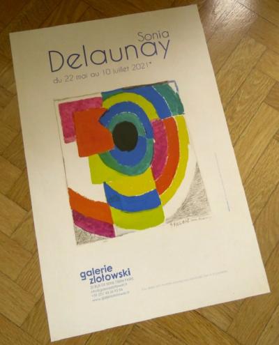 Sonia Delaunay - Affiche originale d’exposition - Galerie Zlotowski - Paris - 2021 2
