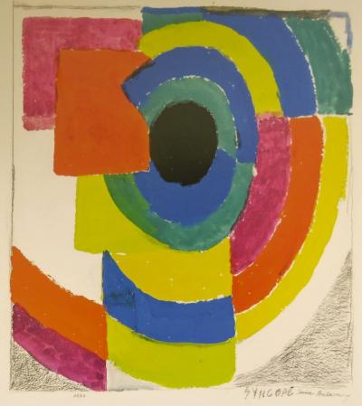 Sonia Delaunay - Affiche originale d’exposition - Galerie Zlotowski - Paris - 2021 2