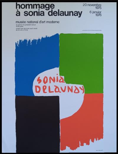 Sonia Delaunay - Affiche originale d’exposition - Hommage à Sonia Delaunay - Paris - 1975 2