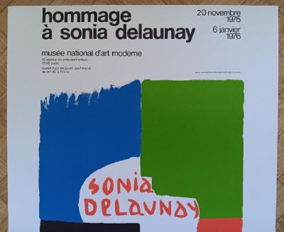 Sonia Delaunay - Affiche originale d’exposition - Hommage à Sonia Delaunay - Paris - 1975 2