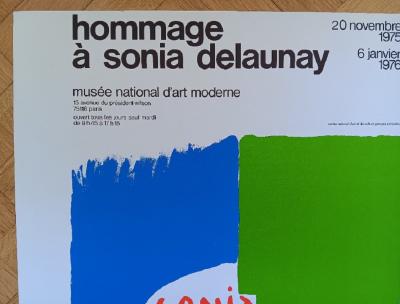 Sonia Delaunay - Affiche originale d’exposition - Hommage à Sonia Delaunay - Paris - 1975 2