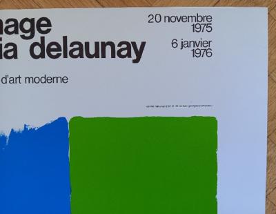 Sonia Delaunay - Affiche originale d’exposition - Hommage à Sonia Delaunay - Paris - 1975 2