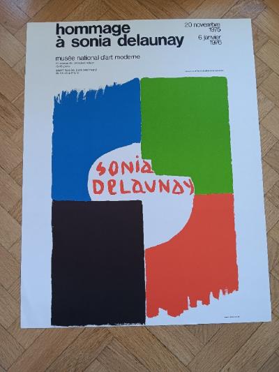 Sonia Delaunay - Affiche originale d’exposition - Hommage à Sonia Delaunay - Paris - 1975 2