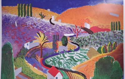David Hockney - Nichols Canyon, 1980 - Affiche originale 2