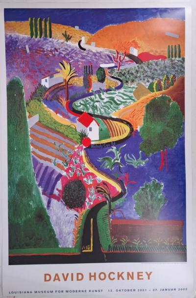David Hockney - Nichols Canyon, 1980 - Affiche originale